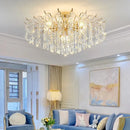 Decorbites elegant crystal chandelier gold branching dining room