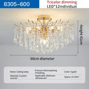Decorbites elegant crystal chandelier gold branching dining room