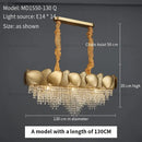 Decorbites elegant crystal chandelier gold tiered living room light