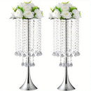 DecorBites™ Elegant Crystal Flower Stand Set for Events