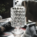DecorBites™ Elegant Crystal Glass Vase for Flower Arrangement