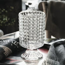 DecorBites™ Elegant Crystal Glass Vase for Flower Arrangement