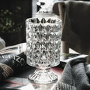 DecorBites™ Elegant Crystal Glass Vase for Flower Arrangement
