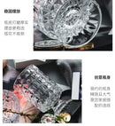 DecorBites™ Elegant Crystal Glass Vase for Flower Arrangement