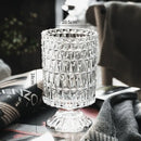 DecorBites™ Elegant Crystal Glass Vase for Flower Arrangement