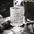 DecorBites™ Elegant Crystal Glass Vase for Flower Arrangement