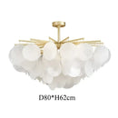Decorbites elegant glass chandelier gold textured bedroom light
