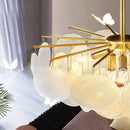 Decorbites elegant glass chandelier gold textured bedroom light