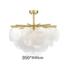 Decorbites elegant glass chandelier gold textured bedroom light