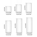 DecorBites™ Elegant Glass Cylinder Vase for Flowers