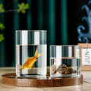 DecorBites™ Elegant Glass Cylinder Vase for Flowers
