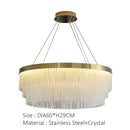DecorBites™ Elegant Gold Crystal Chandelier for Home Lighting
