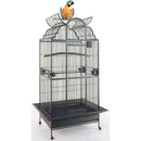 DecorBites™ Elegant Large Wrought Iron Bird Cage (24" W)