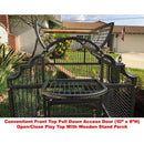 DecorBites™ Elegant Large Wrought Iron Bird Cage (24" W)
