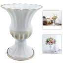 DecorBites™ Elegant Metal Flower Vase Candle Holders