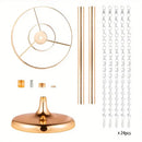 DecorBites™ Elegant Metal Vases for Wedding Decor