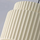 Decorbites elegant resin sage green ribbed pendant light dining room