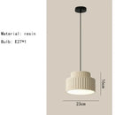 Decorbites elegant resin sage green ribbed pendant light dining room