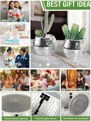 DecorBites™ Elegant Round Glass Vase for Home Decor