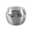 Silver Glass Round Vase