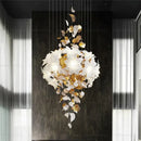 Decorbites elegant villa white & gold chandelier living room light