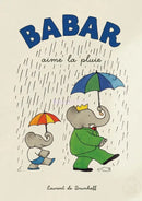 DecorBites™ Elephant Babar Family Yoga Poster for Kids Room