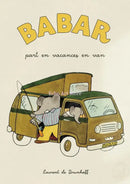 DecorBites™ Elephant Babar Family Yoga Poster for Kids Room