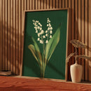 DecorBites™ Emerald Green Lily of the Valley Wall Art
