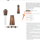 Decorbites espresso stirrer wood and metal kitchen distribution tool