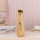 DecorBites™ Europe Gold-Plated Ceramic Vase for Home Decor