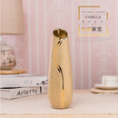 DecorBites™ Europe Gold-Plated Ceramic Vase for Home Decor