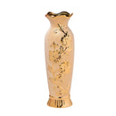 DecorBites™ Europe Gold-Plated Ceramic Vase for Home Decor