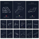 DecorBites™ F1 Circuit Canvas Painting for Living Room