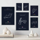 DecorBites™ F1 Circuit Canvas Painting for Living Room