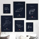 DecorBites™ F1 Circuit Canvas Painting for Living Room