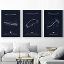 DecorBites™ F1 Circuit Canvas Painting for Living Room