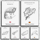 DecorBites™ F1 Circuit Canvas Painting - Motorsport Wall Art