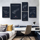 DecorBites™ F1 Circuit Canvas Painting - Motorsport Wall Art