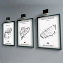 DecorBites™ F1 Circuit Canvas Painting - Motorsport Wall Art