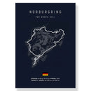 Modern zandvoort blue and white circuit canvas painting living room art