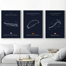 DecorBites™ F1 Track Circuit Canvas Painting for Living Room
