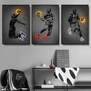 DecorBites™ Famous Basketball and Soccer Stars Wall Art