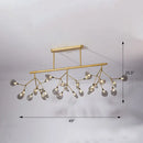DecorBites™ Firefly Island Pendant Light: Elegant Minimalistic Acrylic Lamp for Restaurants (27-Head Suspension)