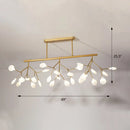 DecorBites™ Firefly Island Pendant Light: Elegant Minimalistic Acrylic Lamp for Restaurants (27-Head Suspension)