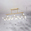 DecorBites™ Firefly Island Pendant Light: Elegant Minimalistic Acrylic Lamp for Restaurants (27-Head Suspension)