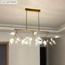 DecorBites™ Firefly LED Island Pendant Light: Modern Acrylic Linear Lamp for Dining Room Ceiling