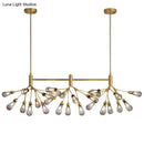 Postmodern brass finish firefly suspension light dining room chandelier