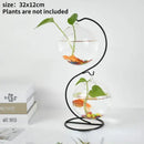 Gold flamingo metal vase with glass bowl living room home decor