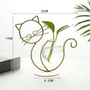 Gold flamingo metal vase with glass bowl living room home decor