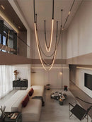 DecorBites™ Flex Leather Belt LED Chandelier for Living Room